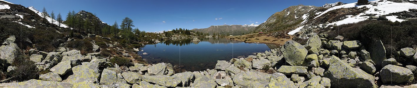 P007642: Panorama Bergsee (Mässersee, Binntal)
