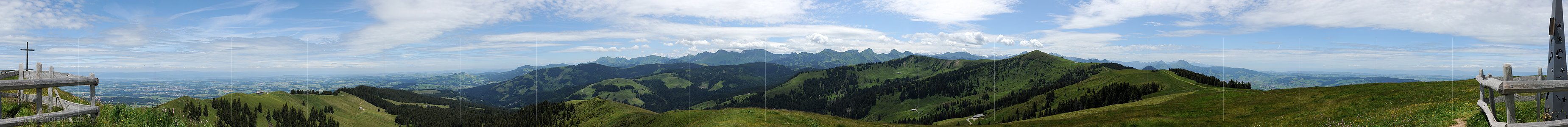 P007788: 360° Gipfelpanoramabild Le Cousimbert (Freiburger Alpen)