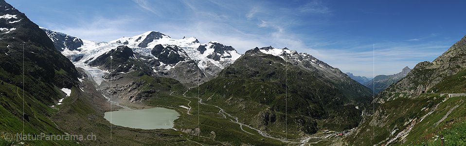 P007952a: Panorama Gwächtenhorn, Steingletscher und Steinsee