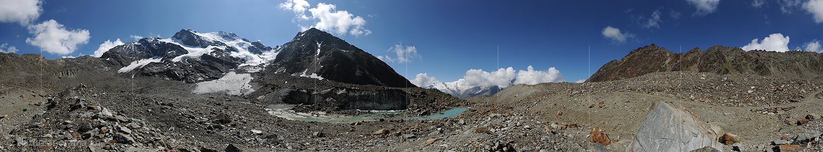 P008043: Grosspanorama Fletschhorn und Grüebugletscher