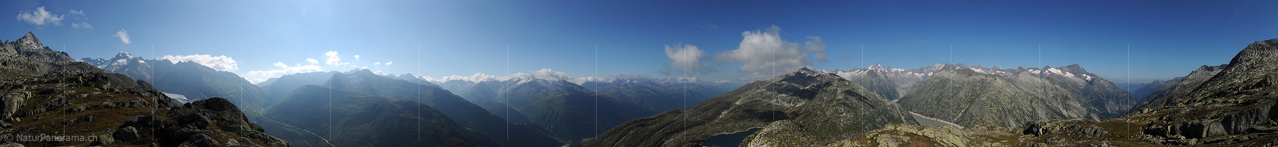 P008078: Panoramabild Bergwelt zwischen Haslital und Obergoms