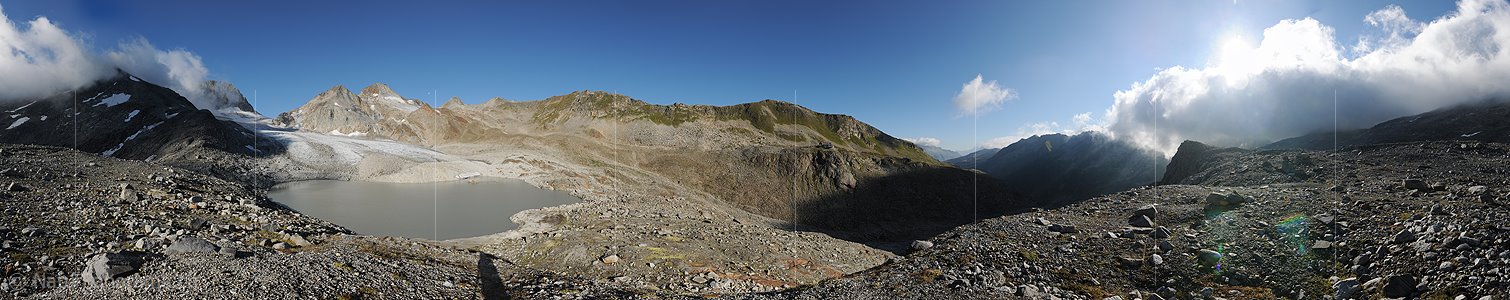 P008194: 360° Panoramafoto Witenwasserengletscher (Stand 8.2011)