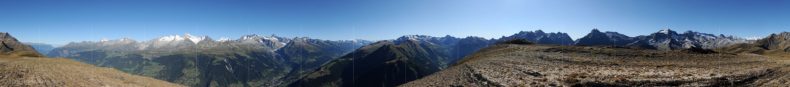 P008374: Gipfelpanorama Breithorn (Binntal)