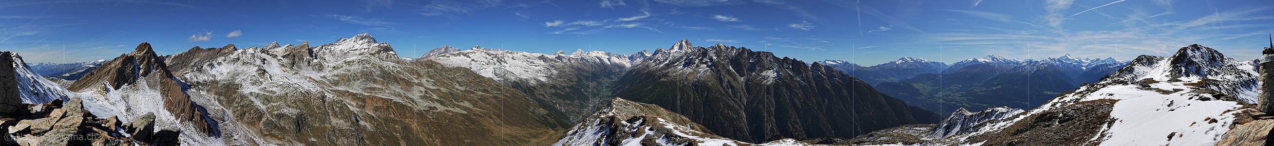 P008540a: 360° Panoramafoto Niwen, Stritungrat (Lötschental)