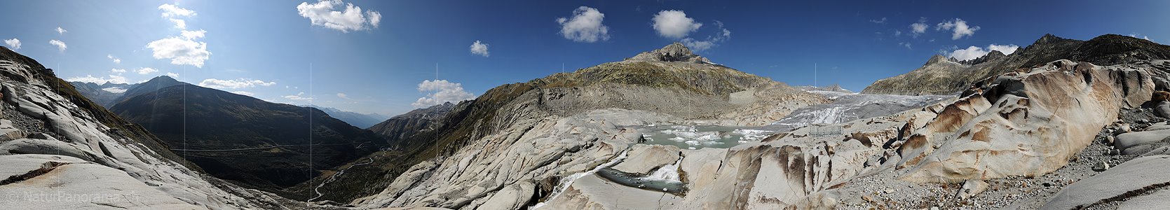 P008611: 360° Panoramabild Rhonegletscher (Stand 9.2011)