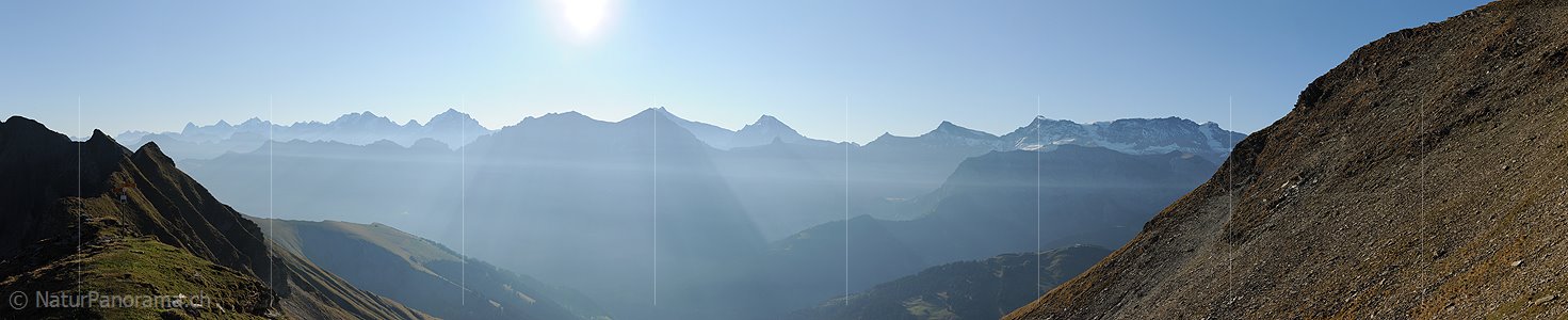 P008643: Panoramabild Dunstschicht mit Lichtstrahlen