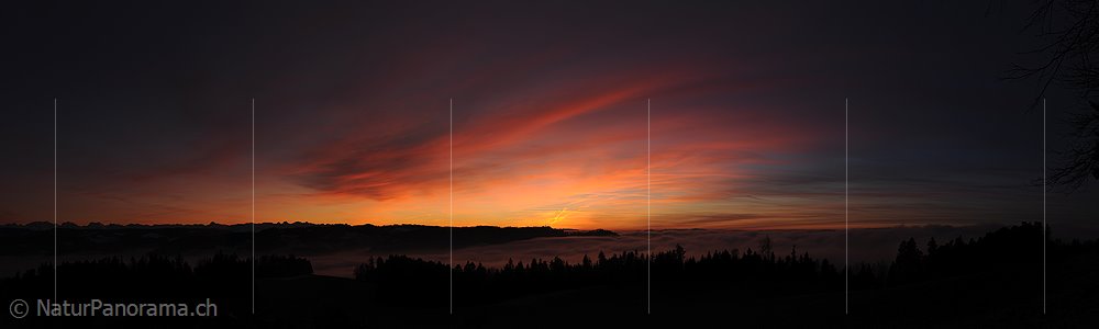 P008973: Panorama Dramatischer Abendhimmel über dem Emmental