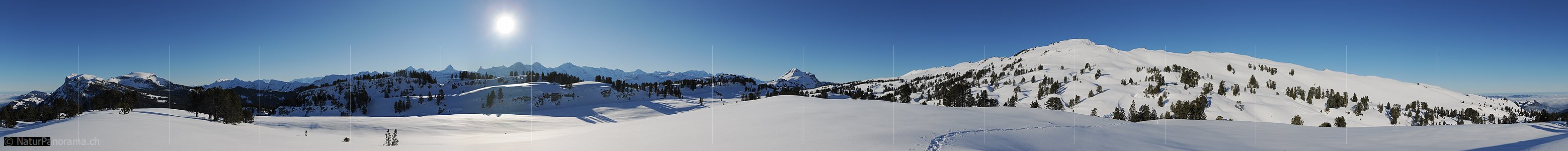 P009011: Panoramabild Winterlandschaft in den Berner Voralpen