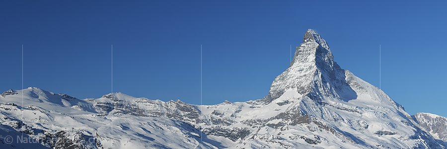 P009234b: Hochauflösendes Foto Matterhorn im Winter (Schneebedeckt)