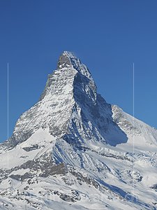 P009234c: Hochauflösendes Foto Matterhorn im Winter
