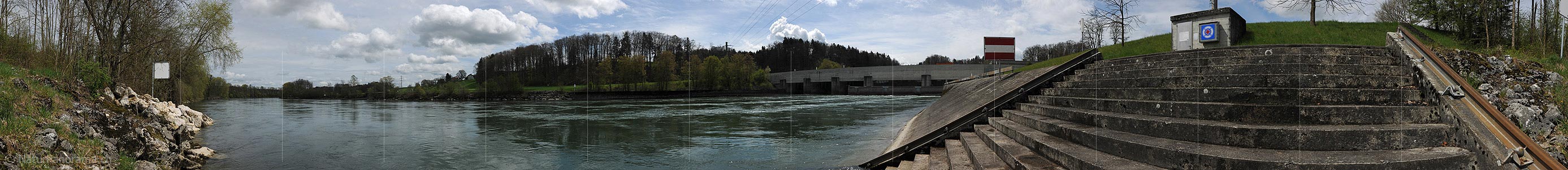 P009406: 360° Panoramic picture river plant Bannwil
