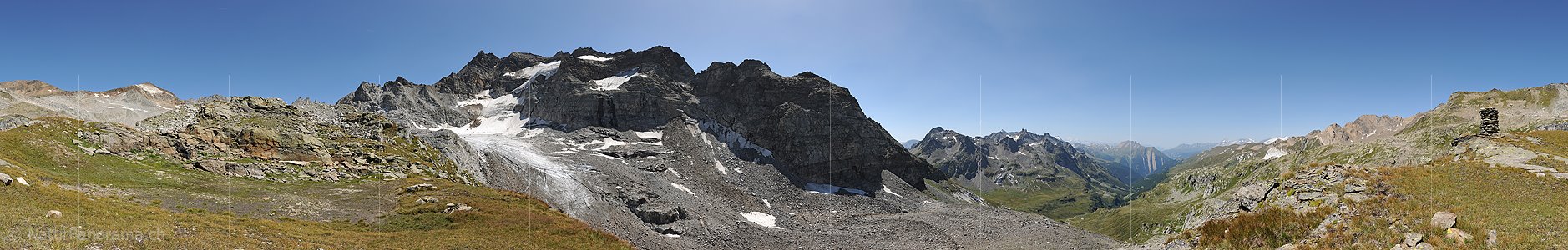 P010468: 360° Panoramafoto Ofenhorn und Tälligletscher (Binntal)