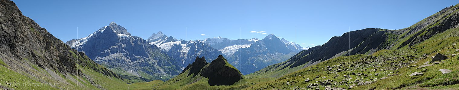 P010491: Grosspanorama Wetterhorn, Lauteraarhorn, Schreckhorn und Co.