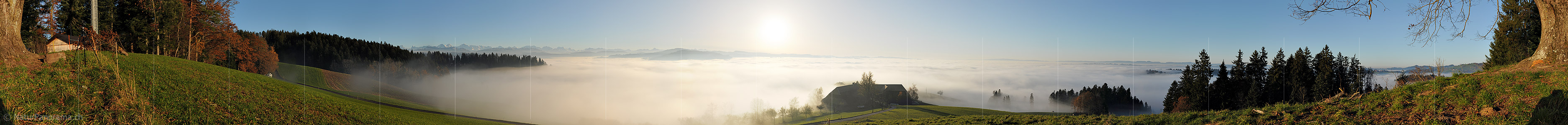 P010915: 360° Panorama photo sea of fog
