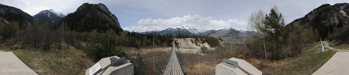 P012341: 360° Panorama Bhutanbrücke über den Illgraben