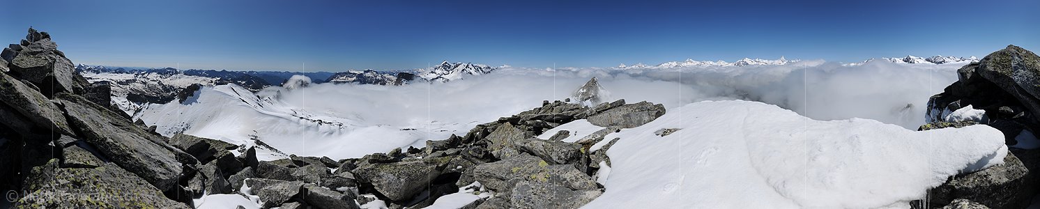 P012985: 360° Gigapixel-Gipfelpanorama Grosses Schinhorn