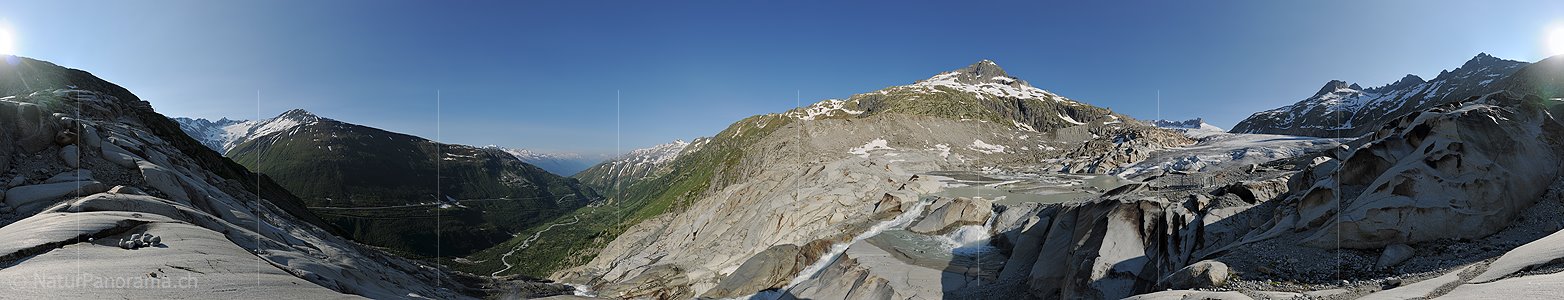 P013103: 360° Gigapixel-Panoramafoto Rhonegletscher (Stand 7.2013)