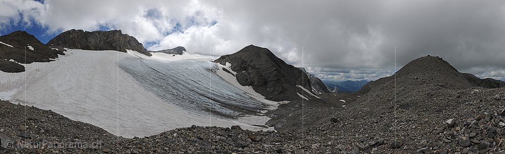 P013351: Panoramafoto Im Aufstieg zum Schnidejoch