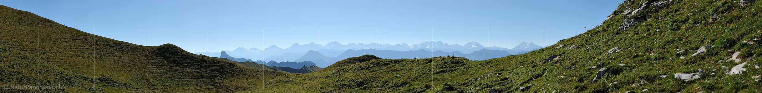 P013538: Panoramabild Konturen der Berner Alpen
