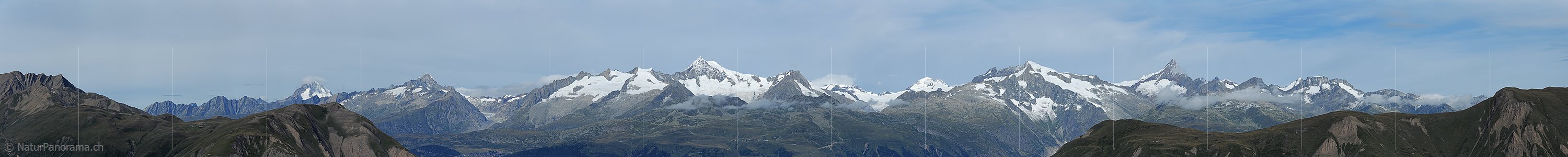 P013612: Panoramafoto Berner Alpen von Süden