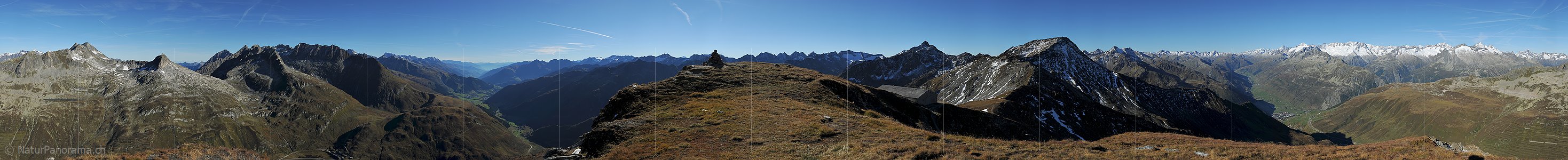 P013647: 360° Gipfelpanorama Pazzolastock