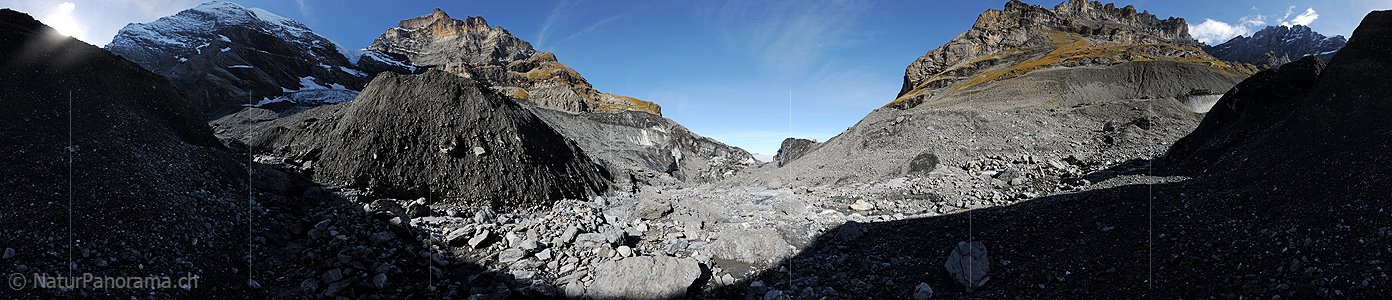 P013715: 360° Panoramafoto Gamchigletscher (Stand 10.2013)