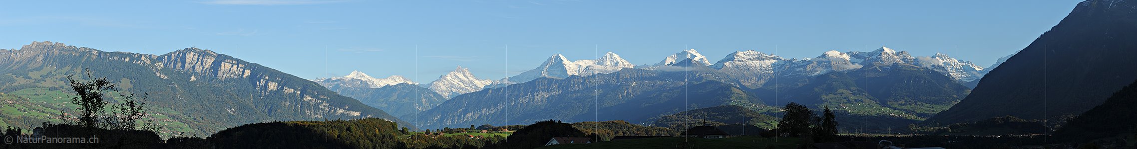 P013745a: Panoramafoto der  Berner Alpen