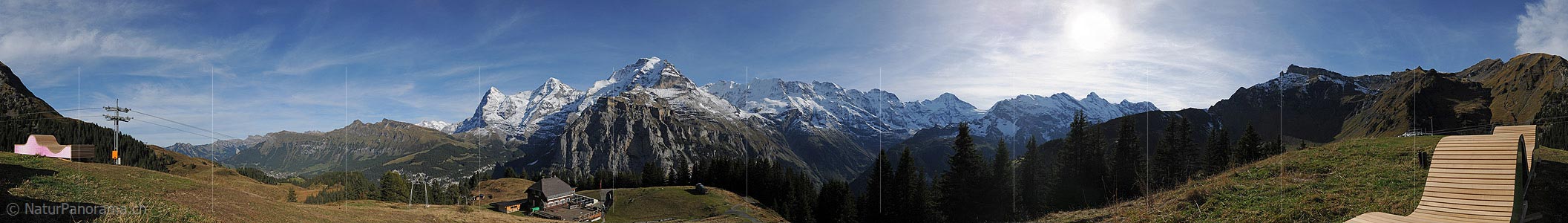P013774: 360° Panorama view Allmendhubel (Mürren)