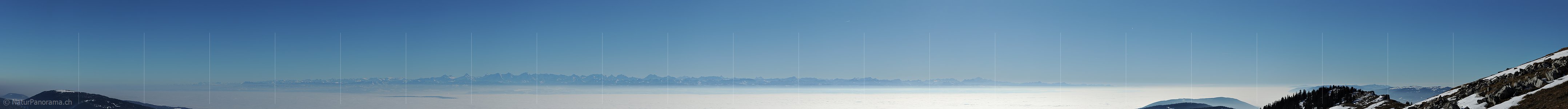 P014008: Panoramafoto Alpen vom Chasseral