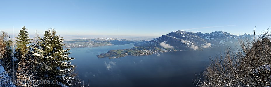 P014107: Panoramafoto Rigi vom Bürgenstock