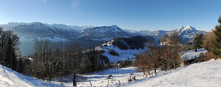 P014109: Panoramafoto Buochserhorn, Stanserhorn und Pilatus vom Bürgenstock