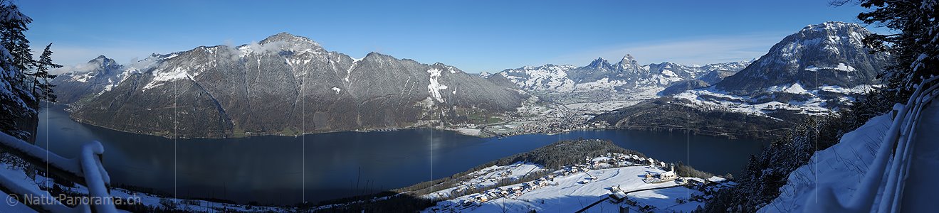 P014144: Panorama Seelisberg, Vierwaldstättersee und Schwyz