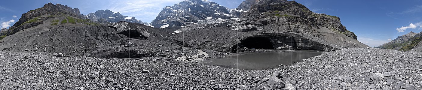 P014500: 360° Panoramafoto Gamchigletscher (Stand 7.2015)