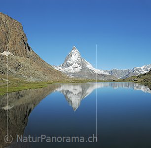 P014803c: Hochaufgelöstes Foto Spiegelung des Matterhorns