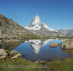 P014805c: Foto mit hoher Auflösung vom Matterhorn (Spiegelung)