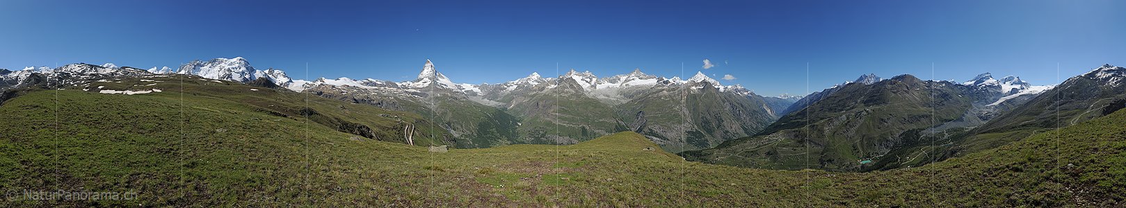 P014807: 360° Panorama Matterhorn und Zermatter 4000er