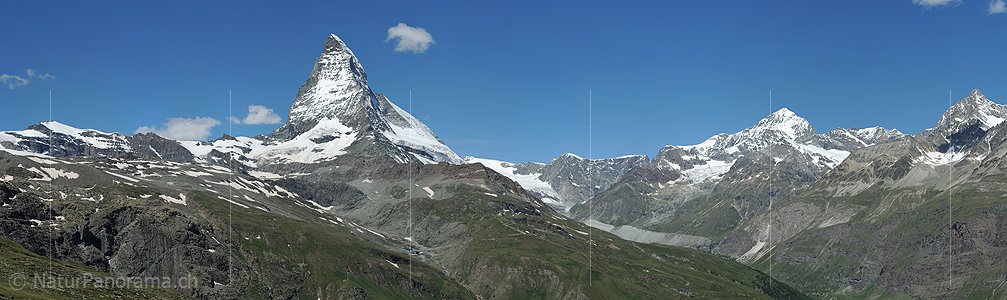 P014811c: Grosses Panoramafoto vom Matterhorn