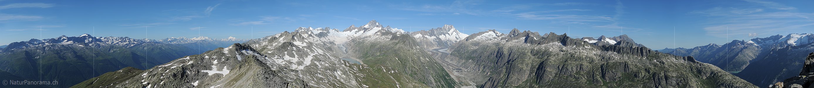 P014824a: Panoramafoto Östliche Berner Alpen vom Sidelhorn