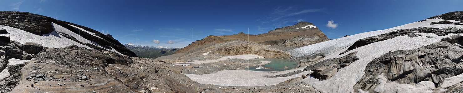 P014940: 360° Panoramafoto Chaltwassergletscher und Wasenhorn