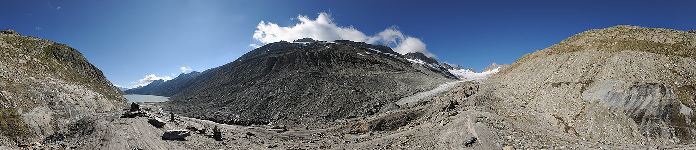 P014961: 360° Panoramafoto Oberaargletscher (Stand 8.2014)