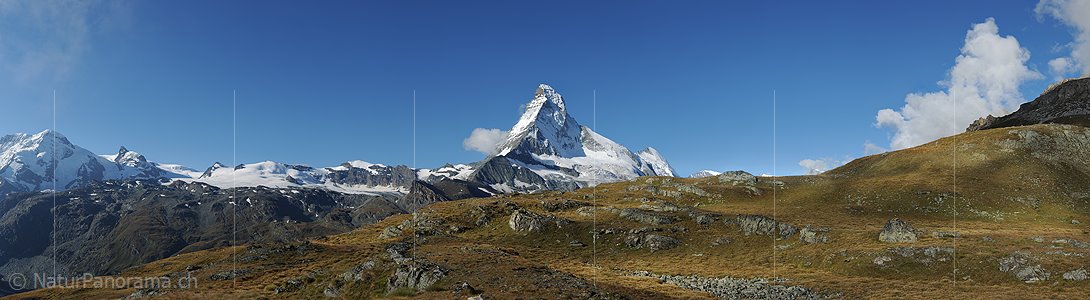 P015062: Panoramafoto Matterhorn und Dent d