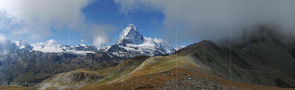 P015067: Panoramic Photo Matterhorn with cloud
