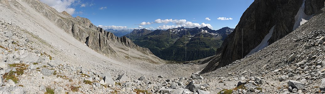 P015096: Panoramafoto Val Bedretto vom Gerenpass
