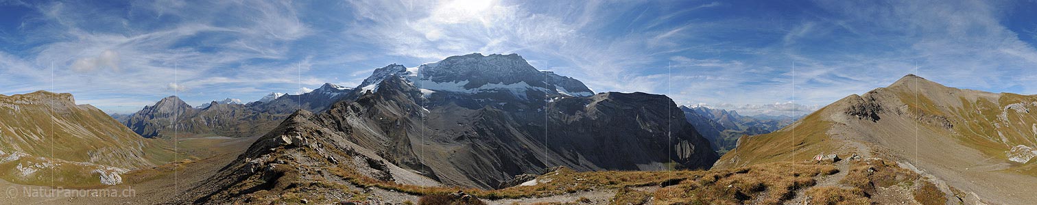 P015165: 360° Panoramic photo Ammertenpass