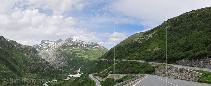 P016423: Panoramfoto Furkapass und Furkapass