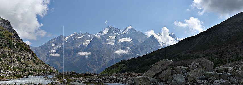 P016549: Grosspanorama Mischabel von Westen