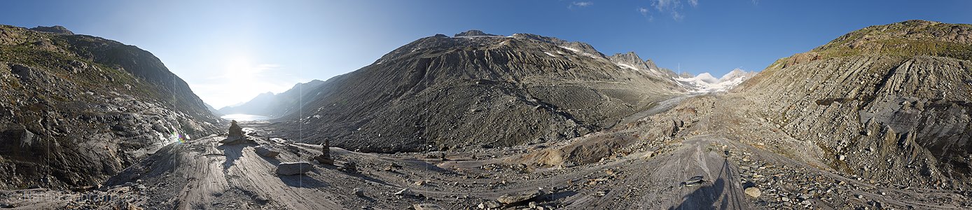 P016581: 360° Panoramafoto Oberaargletscher (Stand 7.2015)