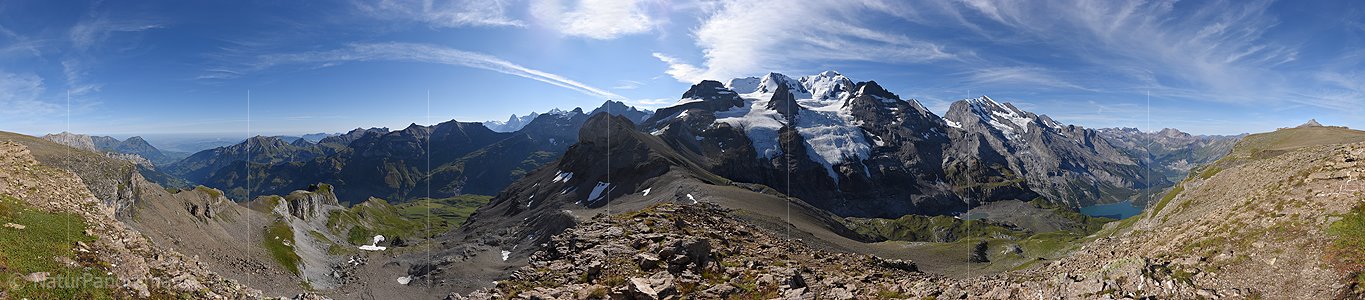 P016612: 360° Panoramabild Blüemlisalp vom Bundstock