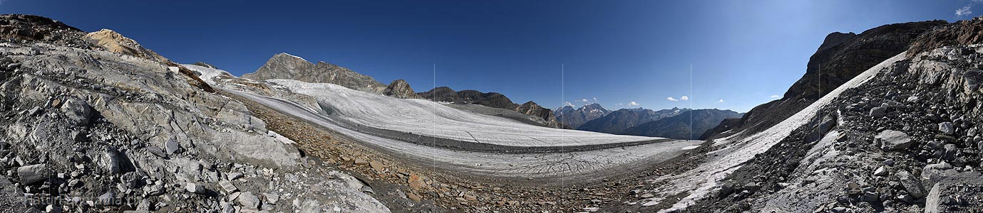 P016657: 360° Panorama photo Allalin glacier and Allalinhorn