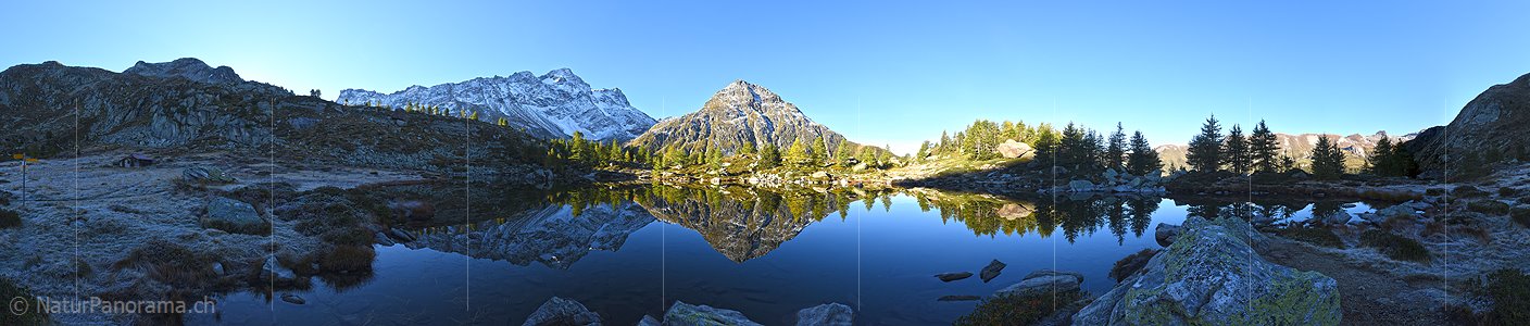 P016904: Landschaftsbild Perfekte Spiegelung in Bergsee (Morgenstimmung)